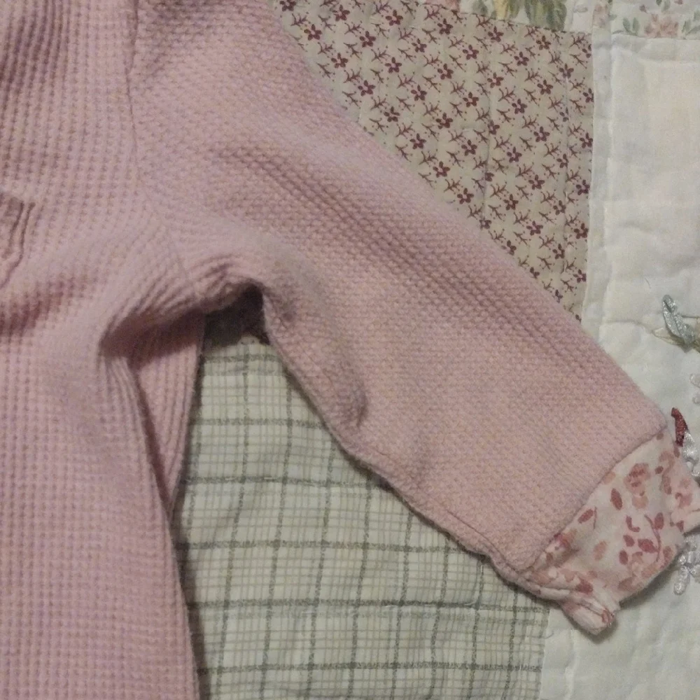 Carter's Soft Flannel Pink Floral Footie